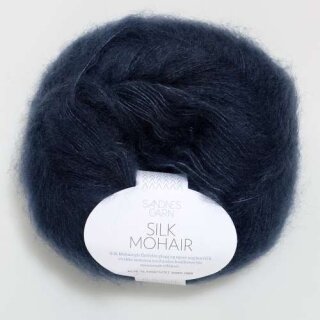 Silk Mohair 6081 dyp bl&aring;