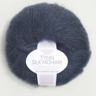 Tynn Silk Mohair 6081 dyp blå