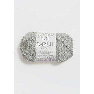 Babyull Lanett 1022 lys gråmelert
