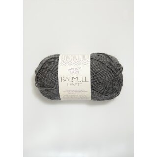 Babyull Lanett 1053 mørk gråmelert