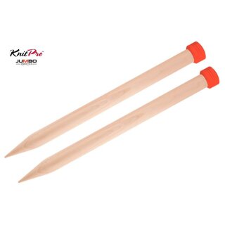 Jumbo Birch Stricknadel 40cm 30mm