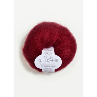 Tynn Silk Mohair 4236 dyp rød