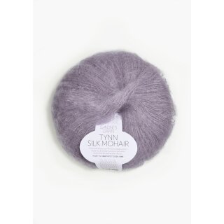 Tynn Silk Mohair 4631 støvet syrin