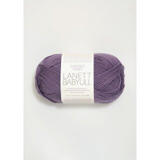 Babyull Lanett 5042 støvet lilla