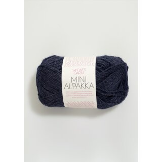 Mini Alpakka 6081 dyp blå