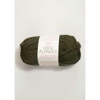 Mini Alpakka 9573 mosegrønn
