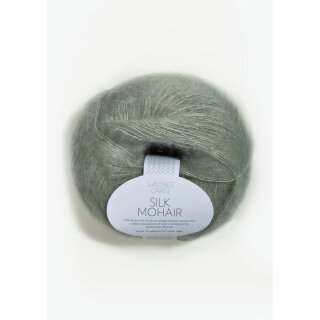 Silk Mohair 8521 støvet lys grønn