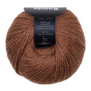 Ramie deluxe Natur von Kopf bis Fuss 402 Marsalarot