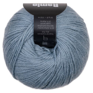 Ramie deluxe Natur von Kopf bis Fuss 413 Hellblau