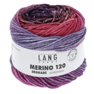 MERINO 120 DÉGRADÉ Superwash 37.0004 rot / violett
