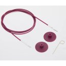 KnitPro Nadelseil purple Swivel Stainless Steel Cable...