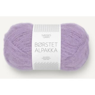 Borstet Alpakka 5043 lys lilla