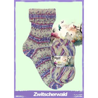 Opal Pullover- & Sockenwolle Aquarell 11533 Zwitscherwald