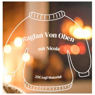 9) Sa 29.11. 14:00 Workshop: Raglan Von Oben mit Nicole