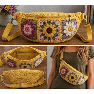 4) Fr 22.05. 15:00 Workshop: Granny-Blumen Häkelbauchtasche mit Nicole