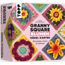 GRANNY SQUARE BLUMEN HÄKEL-KARTEN