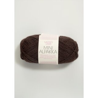 Mini Alpakka 4071 mørk brun