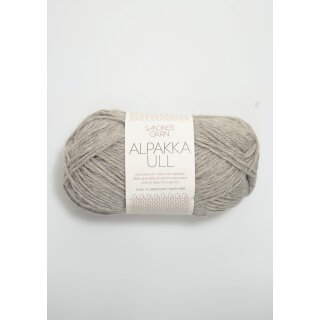 Alpakka Ull 1042 lys gråmelert