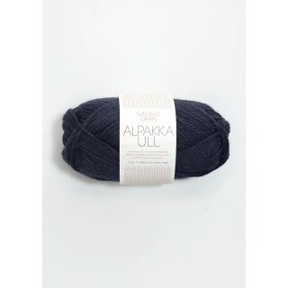 Alpakka Ull 6081 midnattsblå