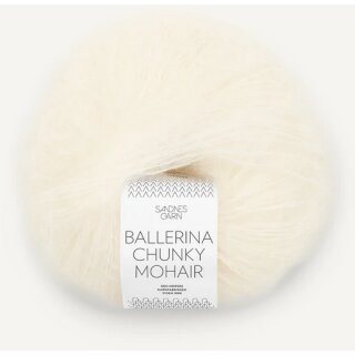 BALLERINA CHUNKY MOHAIR 1012 hvit