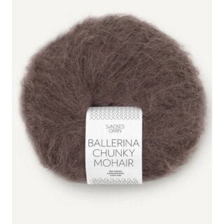 BALLERINA CHUNKY MOHAIR 3880 mork sjokolade